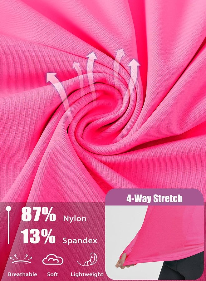 EXARUS 3 Pack Girls Long Sleeve Shirts Athletic Quick Dry Tops UPF 50+ Performance Tees with Thumb Holes for Teens Set 3 10Y - Image 2